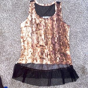 J.Lo pattern tank NEVER WORN